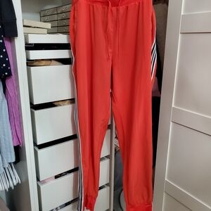 Avia Women Red Joggers with Side Stripes